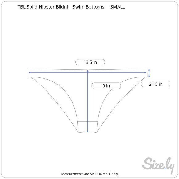 The Bikini Lab Women's Solid Hipster Bikini Swim Bottoms NWT - Picture 9 of 10